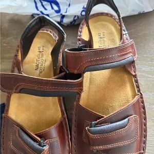 Naot Brown Leather Comfort Sandals